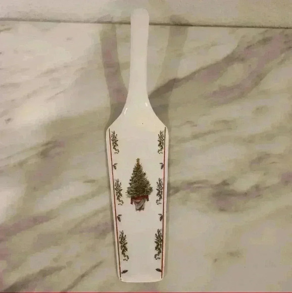 Vintage Classic Gold Fine Porcelain Cake Plate and Server With Box - Picture 4 of 8